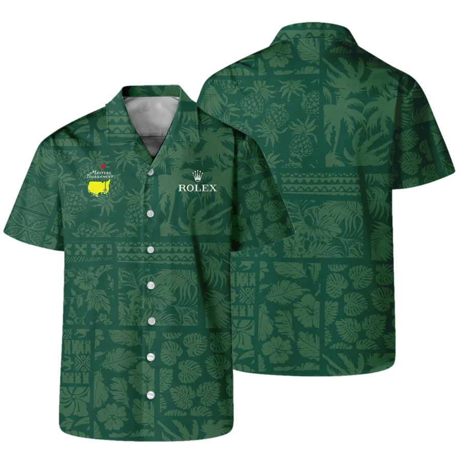 Masters Tournament Rolex Hawaiian Style Fabric Patchwork Hawaiian Shirt Style Classic Oversized Hawaiian Shirt