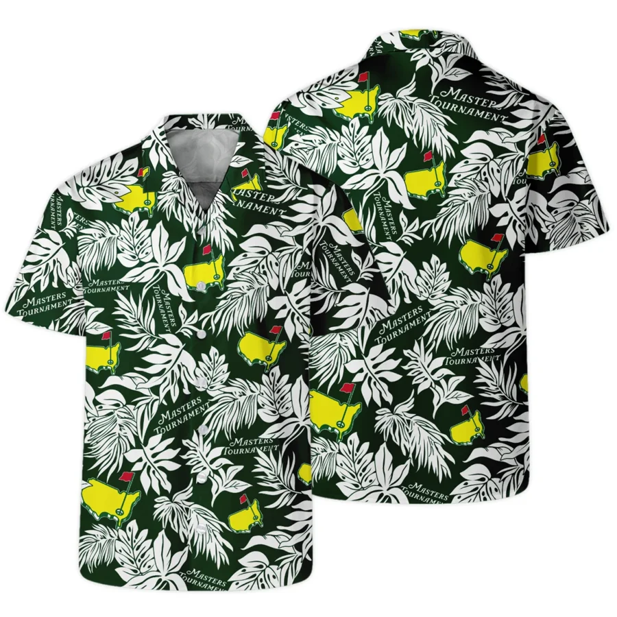 Hawaiian Tropical Leaves Pattern Golf Masters Tournament Hawaiian Shirt Style Classic Oversized Hawaiian Shirt