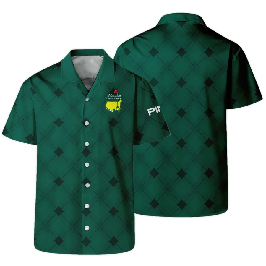 Golf Masters Tournament Green Argyle Pattern Ping Hawaiian Shirt Style Classic Oversized Hawaiian Shirt