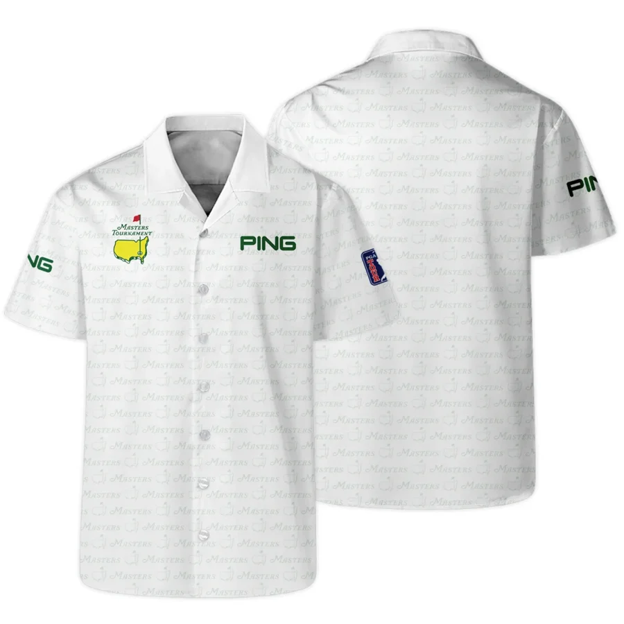 Golf Pattern Cup White Mix Green Masters Tournament Ping Hawaiian Shirt Style Classic Oversized Hawaiian Shirt