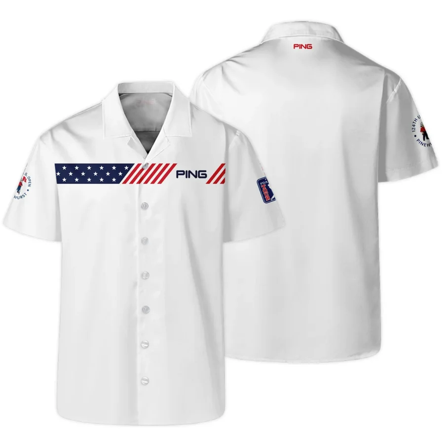 Golf Sport Flag American 124th U.S. Open Pinehurst Ping Hawaiian Shirt Style Classic Oversized Hawaiian Shirt