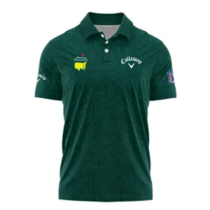 Stars Dark Green Abstract Sport Masters Tournament Callaway Zipper Polo Shirt Style Classic Zipper Polo Shirt For Men