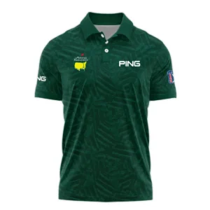 Rolex Masters Tournament Green Stratches Seamless Pattern Vneck Long Polo Shirt Style Classic Long Polo Shirt For Men