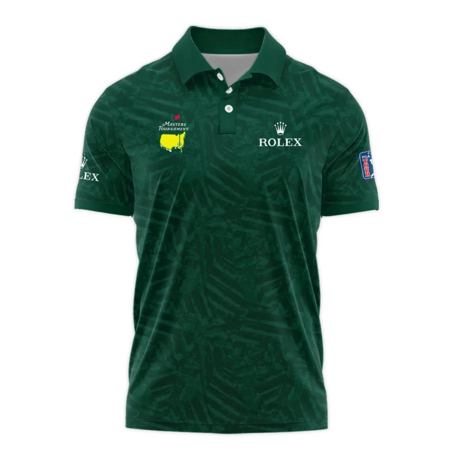 Rolex Masters Tournament Green Stratches Seamless Pattern Polo Shirt Style Classic Polo Shirt For Men