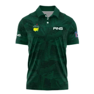 Masters Tournament Rolex Sublimation Sports Dark Green Vneck Long Polo Shirt Style Classic Long Polo Shirt For Men