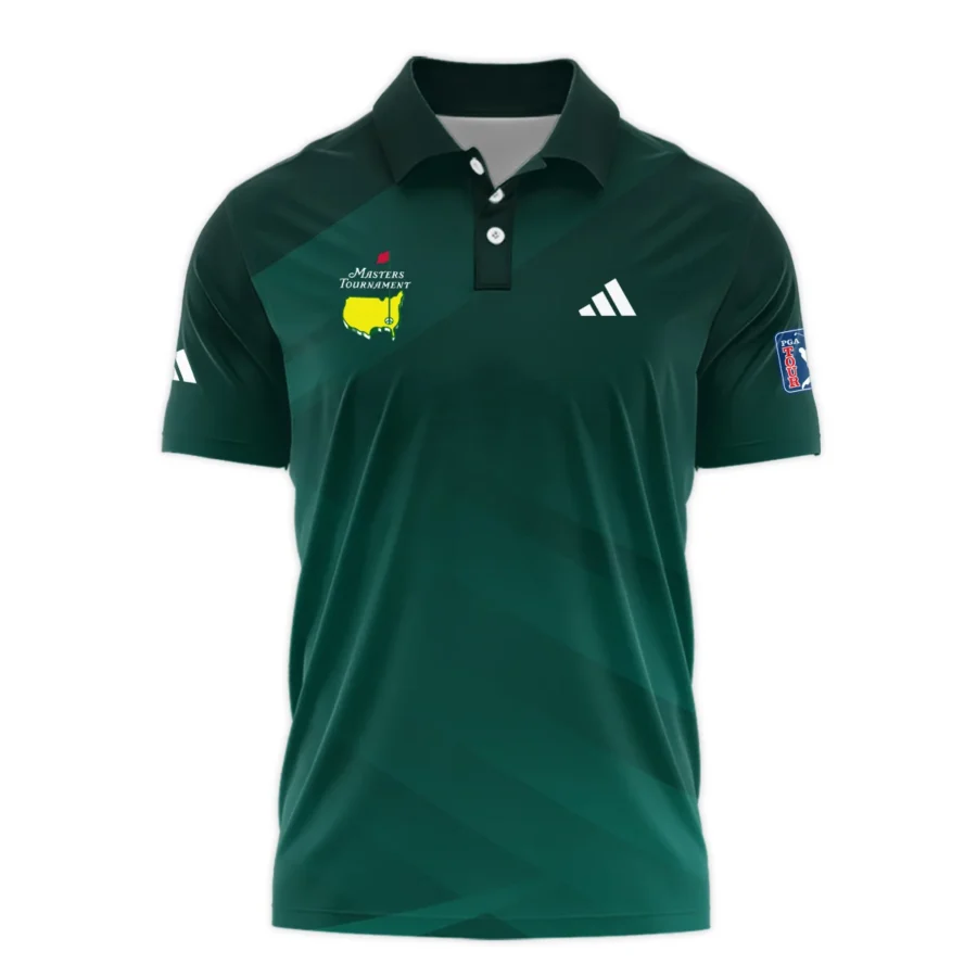 Masters Tournament Dark Green Gradient Golf Sport Adidas Polo Shirt Style Classic Polo Shirt For Men