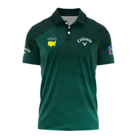 Masters Tournament Dark Green Gradient Golf Sport Callaway Long Polo Shirt Style Classic Long Polo Shirt For Men
