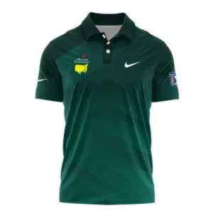 Masters Tournament Dark Green Gradient Golf Sport Ping Vneck Long Polo Shirt Style Classic Long Polo Shirt For Men