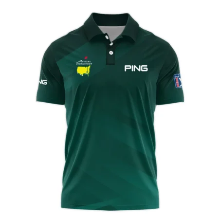 Masters Tournament Dark Green Gradient Golf Sport Ping Polo Shirt Style Classic Polo Shirt For Men