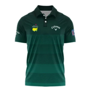 Masters Tournament Dark Green Gradient Golf Sport Adidas Vneck Long Polo Shirt Style Classic Long Polo Shirt For Men