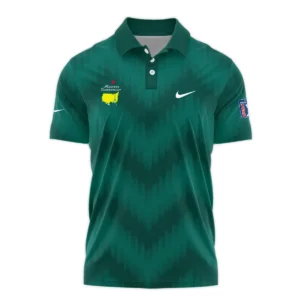 Golf Sport Green Gradient Stripes Pattern Ping Masters Tournament Style Classic, Short Sleeve Polo Shirts Quarter-Zip Casual Slim Fit Mock Neck Basic