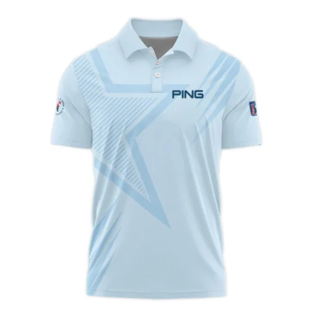 124th U.S. Open Pinehurst Golf Star Line Pattern Light Blue Ping Polo Shirt Style Classic Polo Shirt For Men