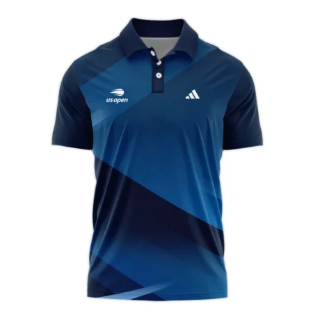 US Open Tennis Champions Dark Blue Background Adidas Mandarin collar Quater-Zip Long Sleeve