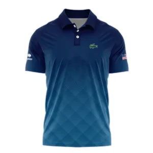 Ralph Lauren Blue Abstract Background US Open Tennis Champions Short Sleeve Round Neck Polo Shirts