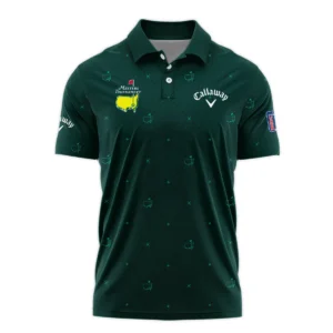 Masters Tournament Adidas Gradient Dark Green Pattern Style Classic, Short Sleeve Polo Shirts Quarter-Zip Casual Slim Fit Mock Neck Basic