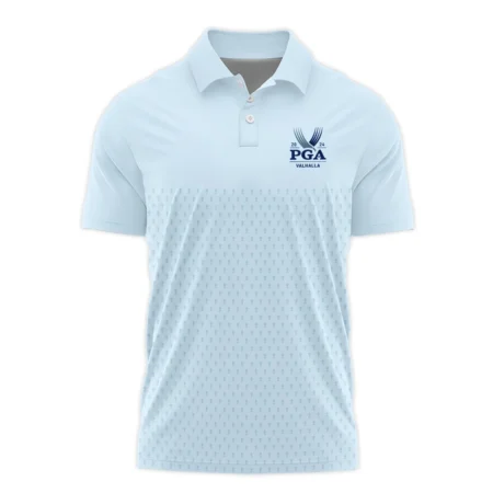 PGA Trophy Pattern Light Blue 2024 PGA Championship Valhalla Callaway Polo Shirt Style Classic Polo Shirt For Men