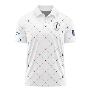 Argyle Pattern With Cup 124th U.S. Open Pinehurst Nike Style Classic, Short Sleeve Polo Shirts Quarter-Zip Casual Slim Fit Mock Neck Basic