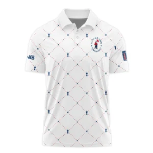 Argyle Pattern With Cup 124th U.S. Open Pinehurst Ping Zipper Polo Shirt Style Classic Zipper Polo Shirt For Men