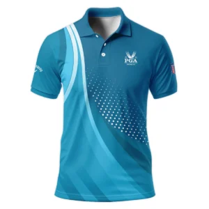 Golf Love Sport Color Blue 2024 PGA Championship Valhalla Ping Polo Shirt Mandarin Collar Polo Shirt