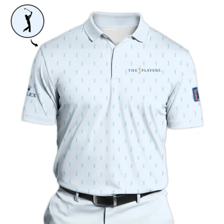 Golf Pattern Light Blue THE PLAYERS Championship Rolex Polo Shirt Style Classic Polo Shirt For Men