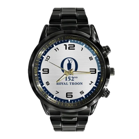 Metalic Pattern 152nd The Open Championship Black Stainless Steel Watch Style Classic