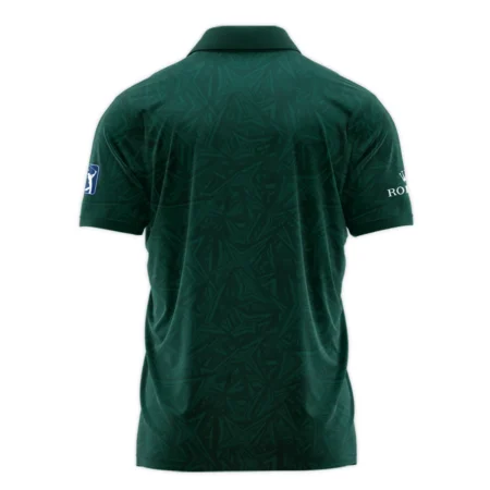 Stars Dark Green Abstract Sport Masters Tournament Rolex Zipper Polo Shirt Style Classic Zipper Polo Shirt For Men