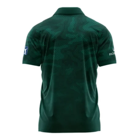 Masters Tournament Rolex Camo Sport Green Abstract Zipper Polo Shirt Style Classic Zipper Polo Shirt For Men