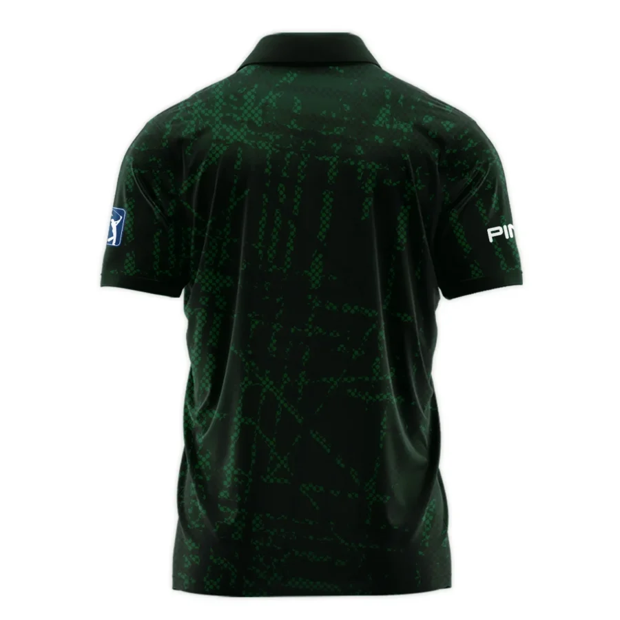 Masters Tournament Ping Golf Pattern Halftone Green Polo Shirt Style Classic Polo Shirt For Men