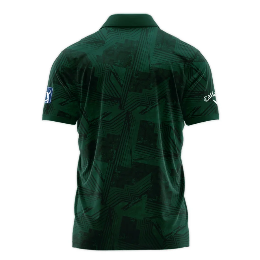 Masters Tournament Callaway Sublimation Sports Dark Green Zipper Polo Shirt Style Classic Zipper Polo Shirt For Men