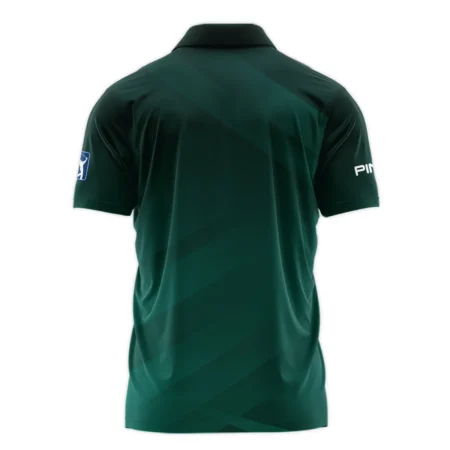 Masters Tournament Dark Green Gradient Golf Sport Ping Polo Shirt Style Classic Polo Shirt For Men