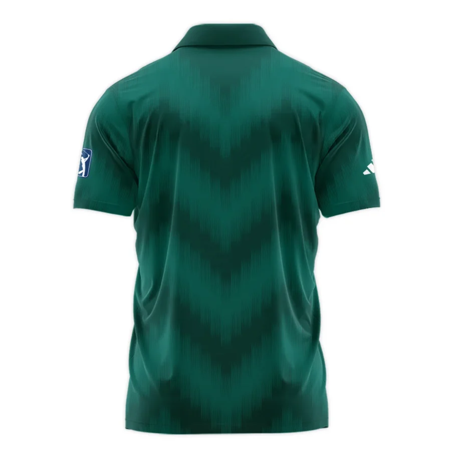 Golf Sport Green Gradient Stripes Pattern Adidas Masters Tournament Polo Shirt Style Classic Polo Shirt For Men