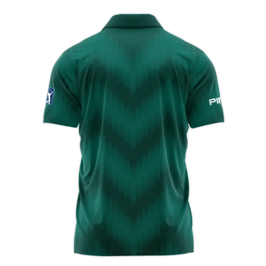 Golf Sport Green Gradient Stripes Pattern Ping Masters Tournament Polo Shirt Style Classic Polo Shirt For Men