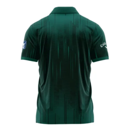 Masters Tournament Callaway Dark Green Gradient Stripes Pattern Polo Shirt Style Classic Polo Shirt For Men