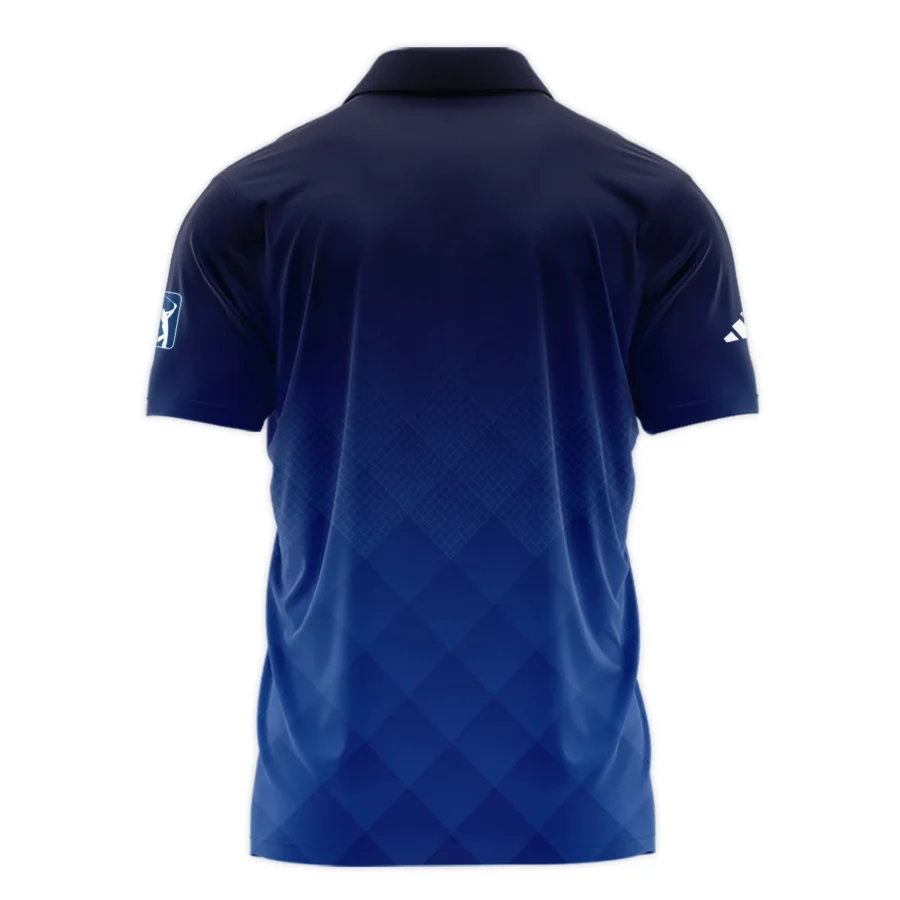 124th U.S. Open Pinehurst Adidas Dark Blue Gradient Stripes Pattern Polo Shirt Style Classic Polo Shirt For Men