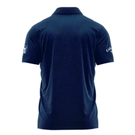 Callaway 124th U.S. Open Pinehurst Stars Gradient Pattern Dark Blue Zipper Polo Shirt Style Classic Zipper Polo Shirt For Men