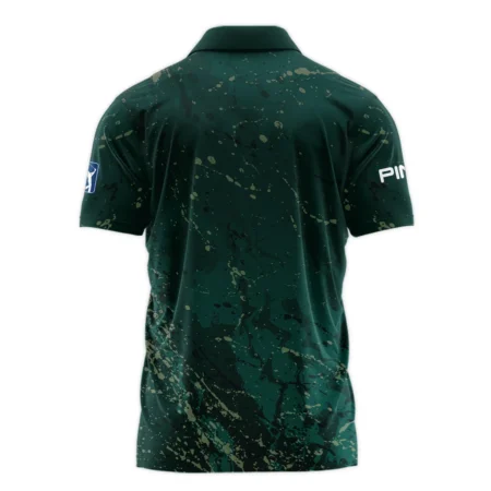 Old Cracked Texture With Gold Splash Paint Masters Tournament Ping Polo Shirt Style Classic Polo Shirt For Men