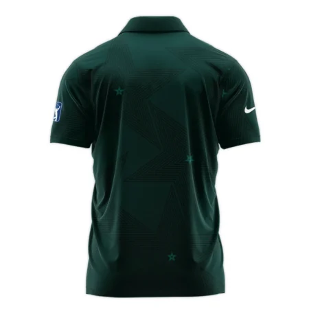 Golf Pattern Stars Dark Green Masters Tournament Nike Zipper Polo Shirt Style Classic Zipper Polo Shirt For Men