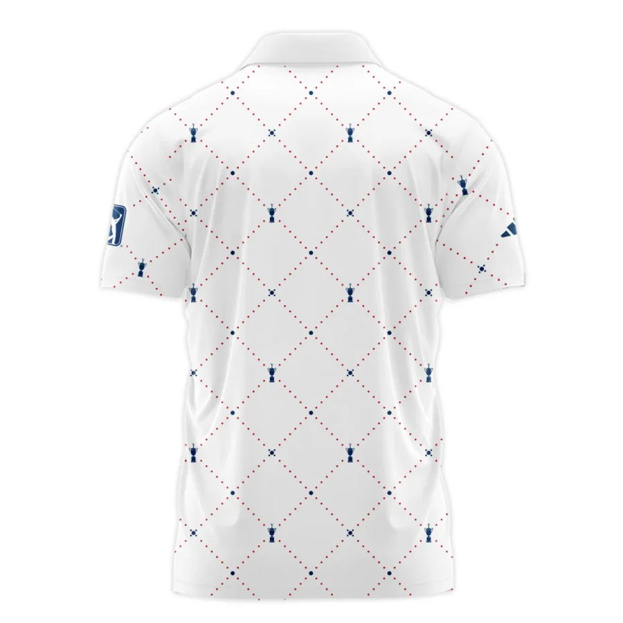 Argyle Pattern With Cup 124th U.S. Open Pinehurst Adidas Polo Shirt Style Classic Polo Shirt For Men