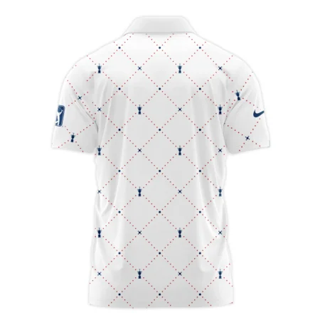 Argyle Pattern With Cup 124th U.S. Open Pinehurst Nike Zipper Polo Shirt Style Classic Zipper Polo Shirt For Men