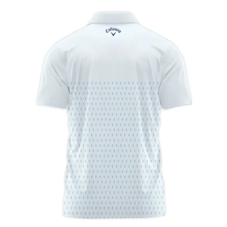 U.S Open Trophy Pattern Light Blue 124th U.S. Open Pinehurst Callaway Polo Shirt Style Classic Polo Shirt For Men