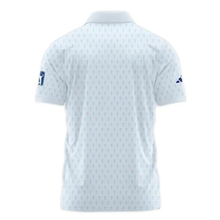 Golf Pattern Cup White Mix Light Blue 2024 PGA Championship Valhalla Adidas Polo Shirt Style Classic Polo Shirt For Men