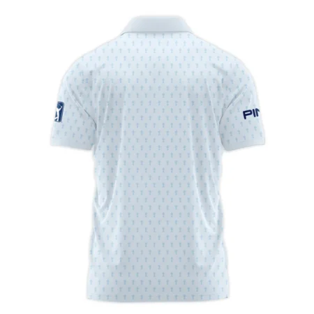 Golf Pattern Cup White Mix Light Blue 2024 PGA Championship Valhalla Ping Polo Shirt Style Classic Polo Shirt For Men