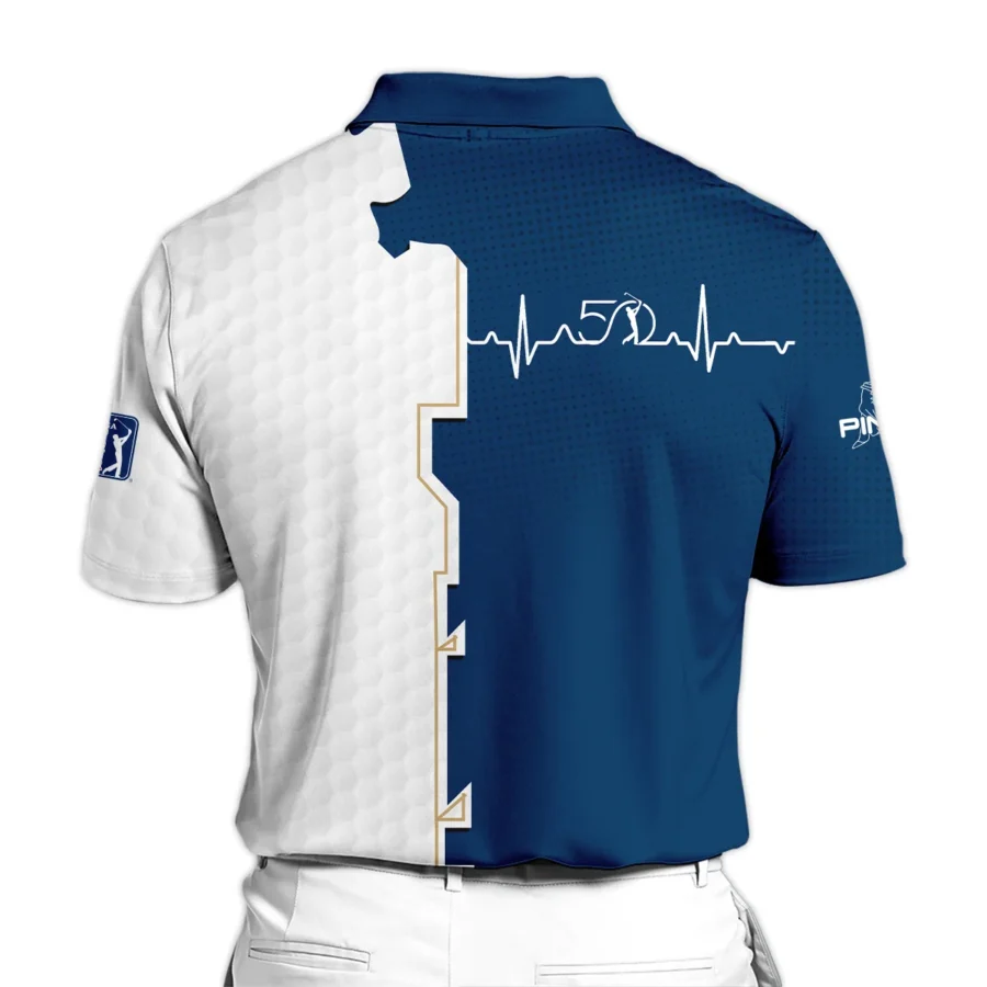 Golf Heart Beat Navy Blue THE PLAYERS Championship Ping Polo Shirt Style Classic Polo Shirt For Men