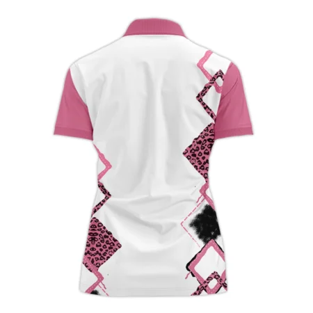 Leopard Golf Color Pink 79th U.S. Women’s Open Lancaster Polo Shirt Pink Color All Over Print Polo Shirt For Woman