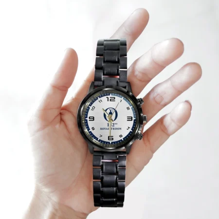 Metalic Pattern 152nd The Open Championship Black Stainless Steel Watch Style Classic