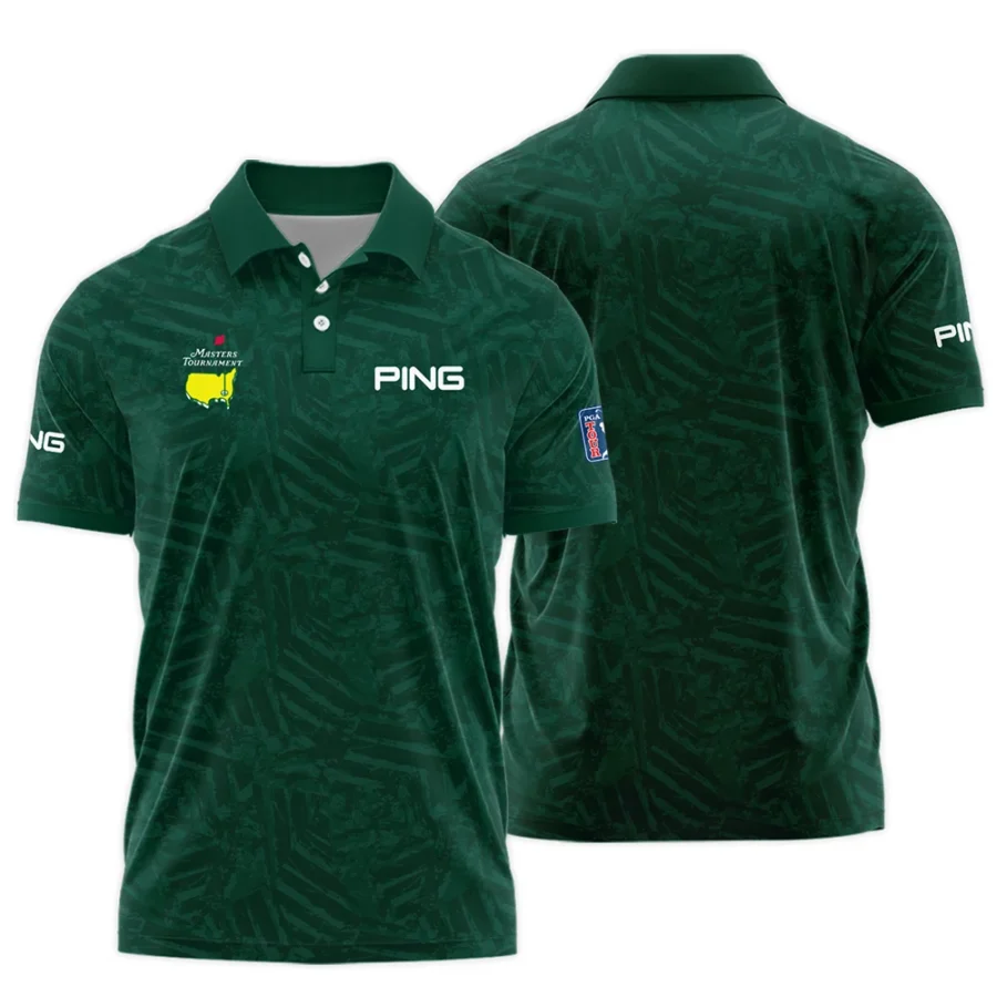 Ping Masters Tournament Green Stratches Seamless Pattern Polo Shirt Style Classic Polo Shirt For Men