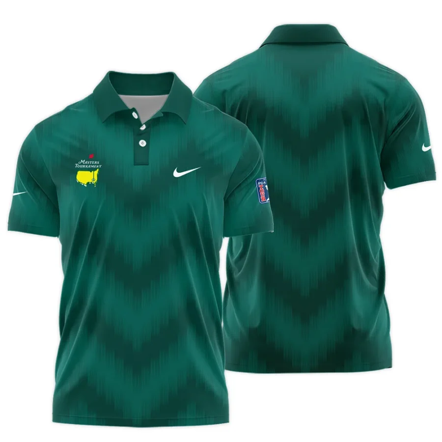 Golf Sport Green Gradient Stripes Pattern Nike Masters Tournament Polo Shirt Style Classic Polo Shirt For Men