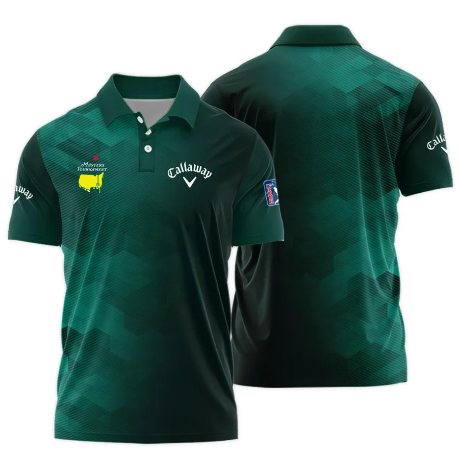 Callaway Golf Sport Dark Green Gradient Abstract Background Masters Tournament Polo Shirt Style Classic Polo Shirt For Men