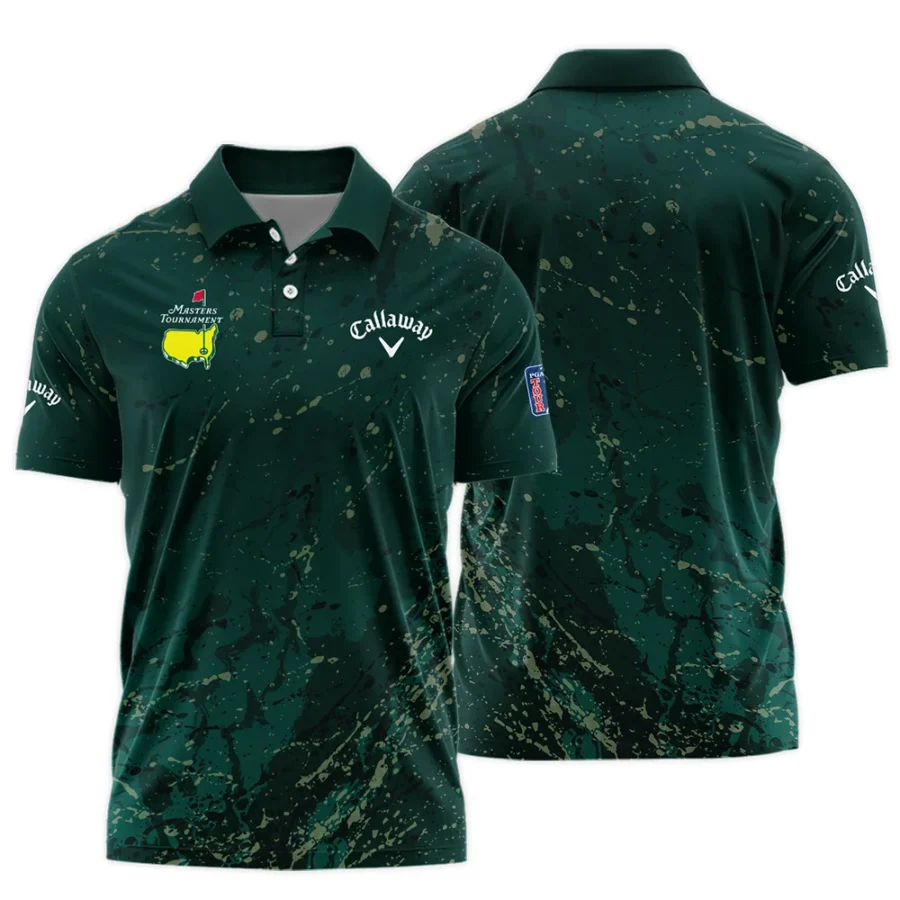 Old Cracked Texture With Gold Splash Paint Masters Tournament Callaway Polo Shirt Style Classic Polo Shirt For Men