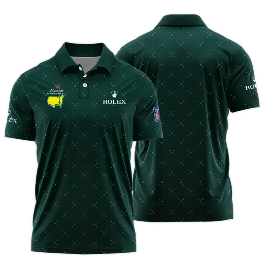 Diamond Shapes With Geometric Pattern Masters Tournament Rolex Polo Shirt Style Classic Polo Shirt For Men